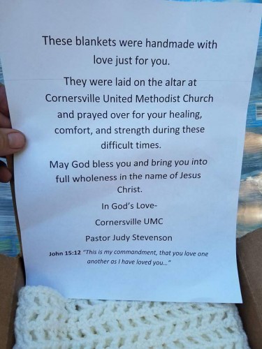 Blankets donated to the Flood victims from Trucking Logistics, a Tennessee Based Trucking Company, Beacon Transport