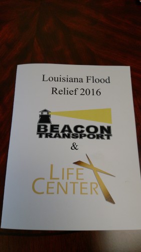 Card for Trucking Logistics during the 2016 Flood
