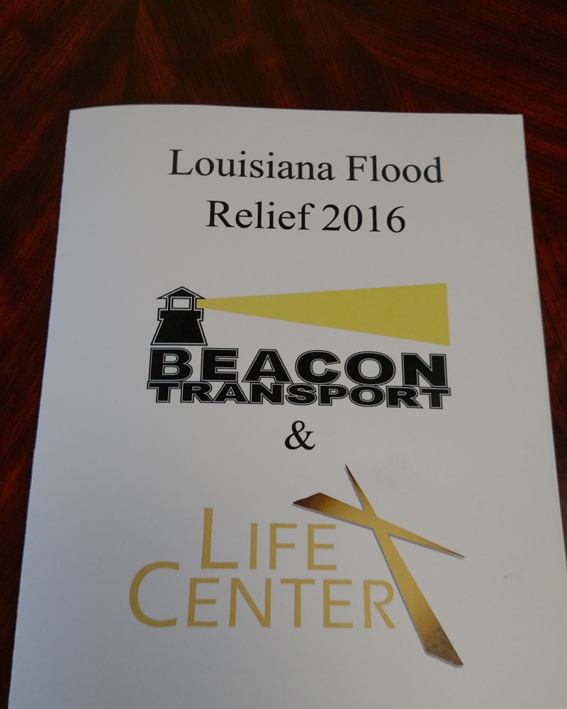 Card for Trucking Logistics during the 2016 Flood