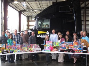 Beacon Transport Trucking Logistics Company Charity Toy Drive