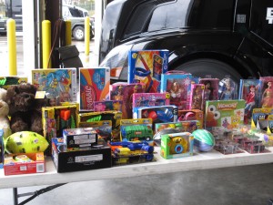 Beacon Transport Trucking Logistics Company Charity Toy Drive