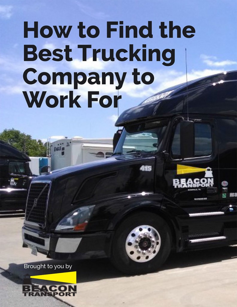 How to Find the Best Trucking Company to Work For