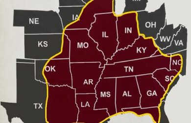 Trucking Logistics jobs and truck driving jobs map by Tennessee
