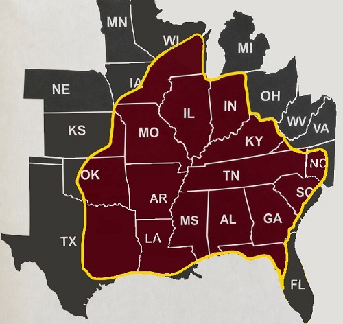 Trucking Logistics jobs and truck driving jobs map by Tennessee